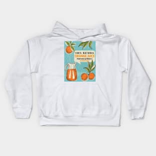 Vintage Orange Juice Ad Kids Hoodie